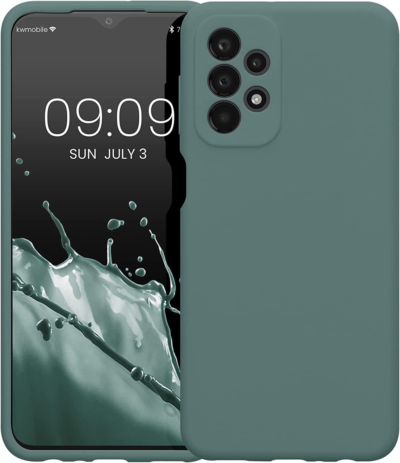 KW Samsung Galaxy A23 5G Θήκη Σιλικόνης Rubberized TPU - Teal Green - 57829.171