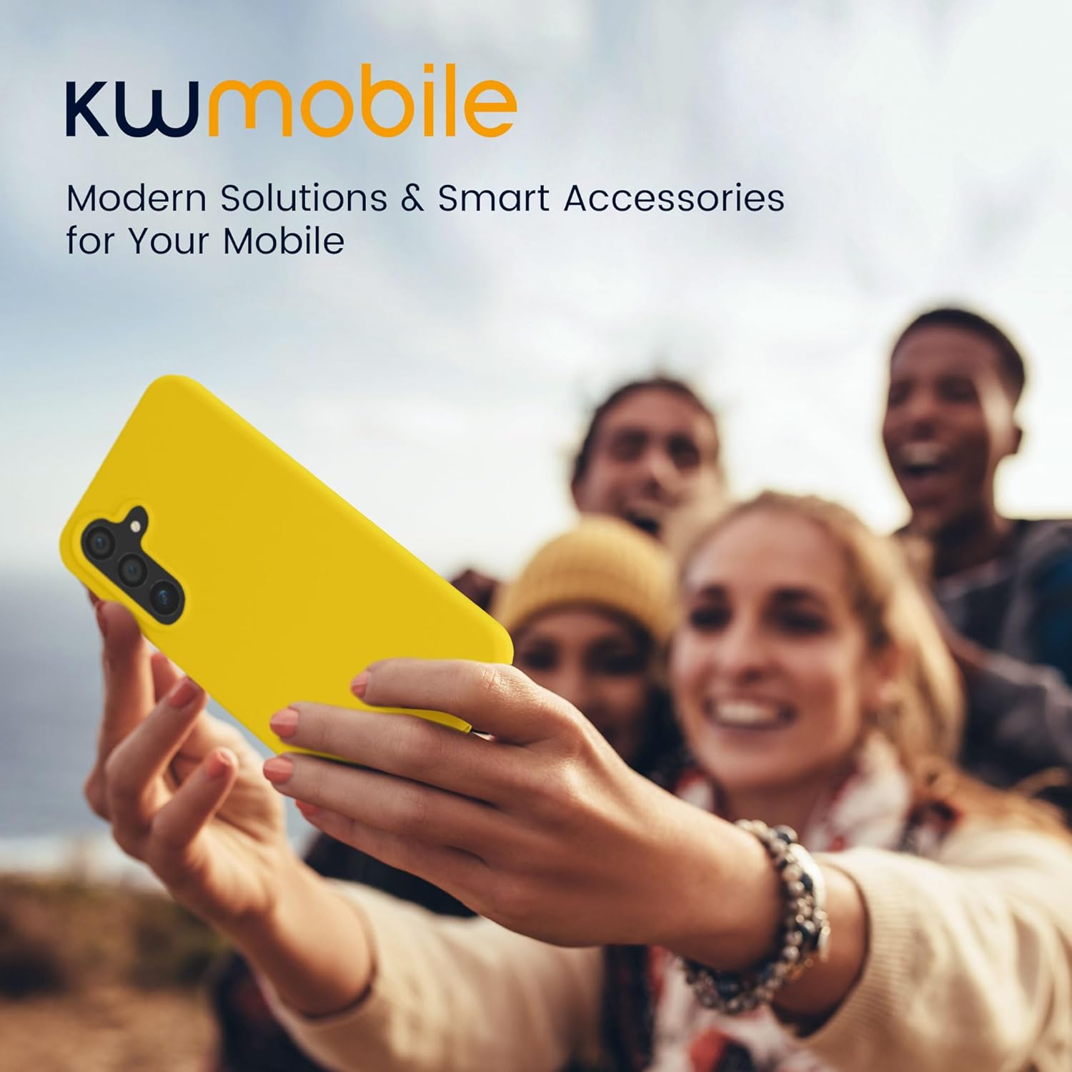 KW Samsung Galaxy S24+ Θήκη Σιλικόνης Rubberized TPU - Bright Yellow