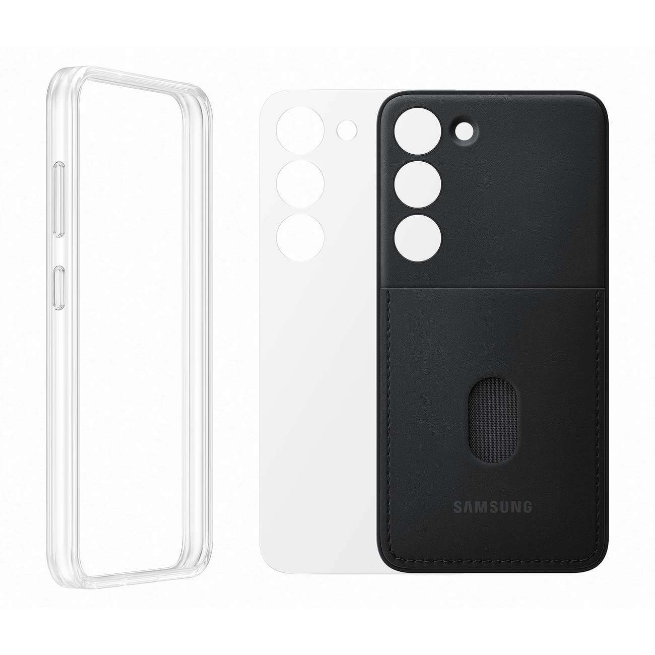 Samsung Frame Cover Samsung Galaxy S23 Σκληρή Θήκη με Πλαίσιο Σιλικόνης - Black - EF - MS911CBEGWW