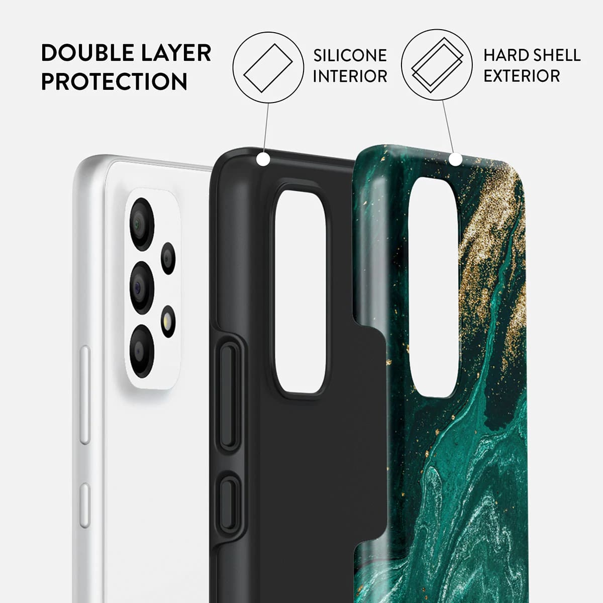 Burga Samsung Galaxy A53 5G Fashion Tough Σκληρή Θήκη - Emerald Pool