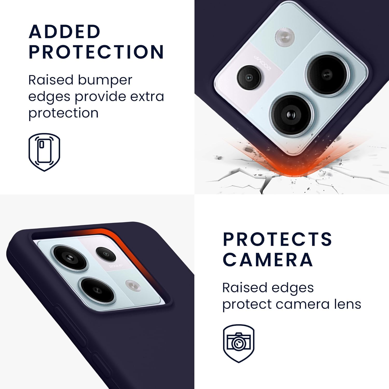 KW Xiaomi Redmi Note 13 Pro 5G / Poco X6 5G Θήκη Σιλικόνης Rubberized TPU - Deep Ocean