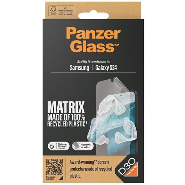 PanzerGlass Samsung Galaxy S24 - Ultra - Wide Fit Matrix D3O Easy Aligner Προστατευτική Mεμβράνη Οθόνης - Clear