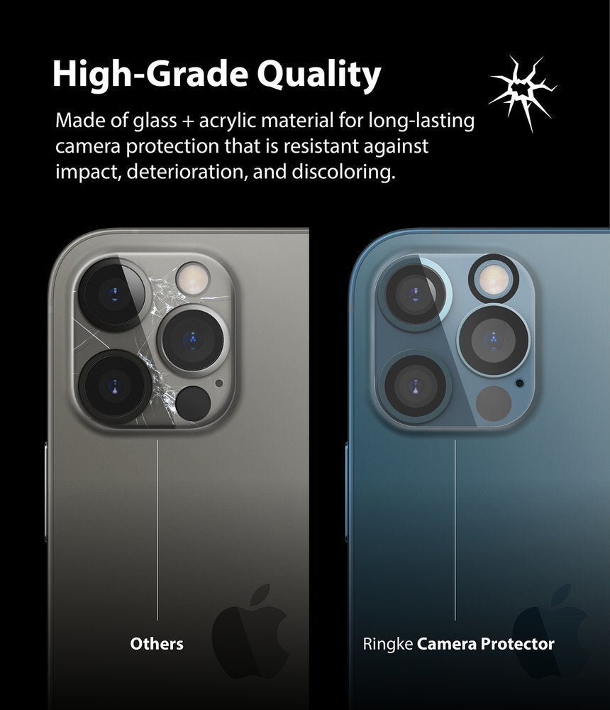 Ringke iPhone 12 Pro Camera Protector Αντιχαρακτικό Γυαλί για την Κάμερα - 2 Τεμάχια - Διάφανο