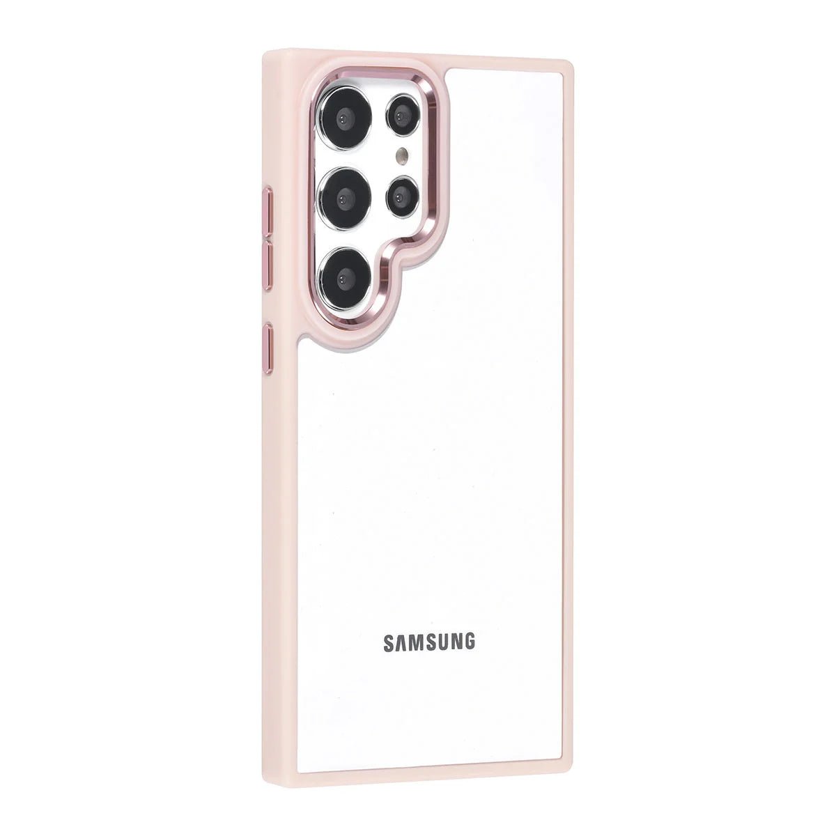 Tuniq Samsung Galaxy S24 Ultra - Σκληρή Θήκη με Πλαίσιο Σιλικόνης - Ροζ / Διάφανο