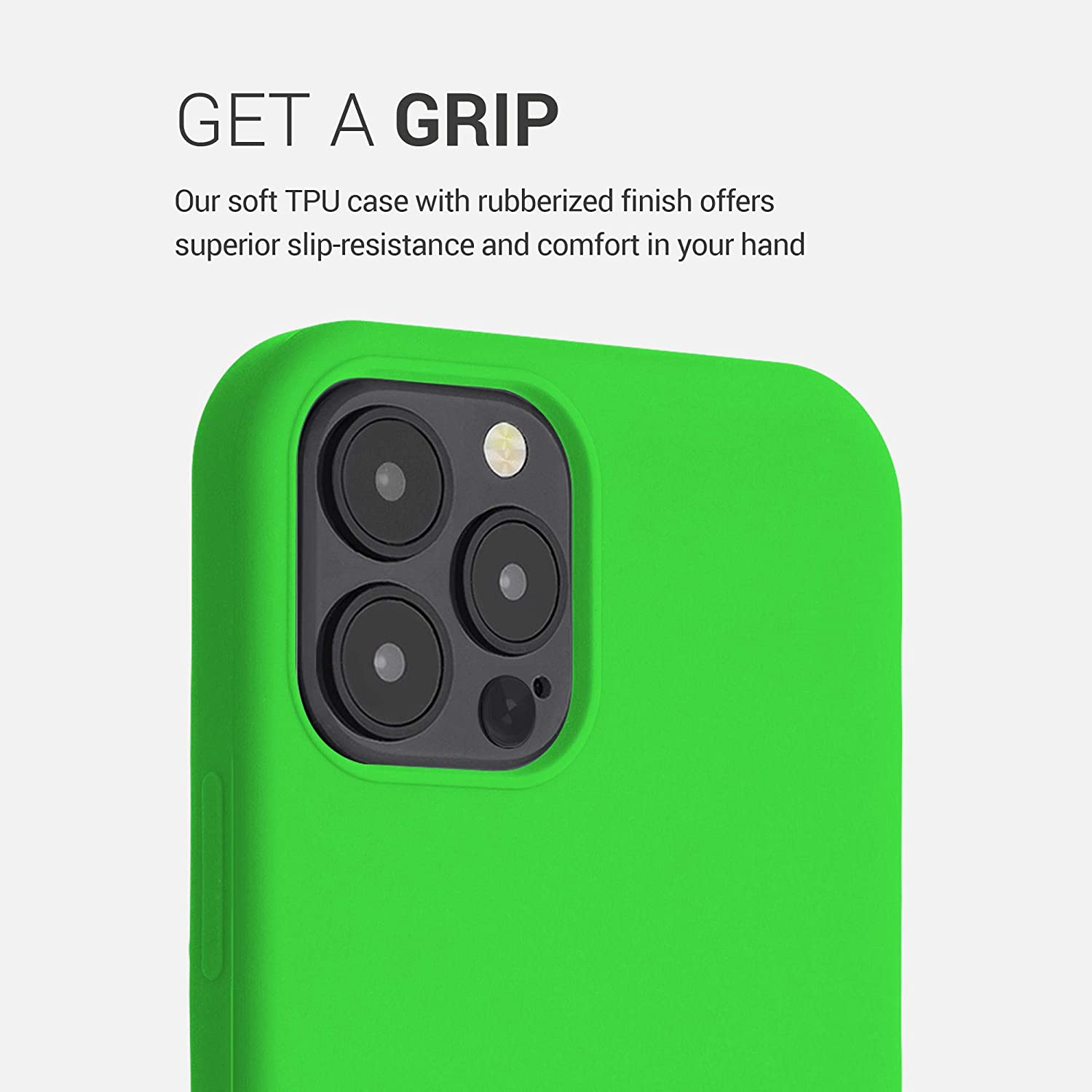 KW iPhone 12 / iPhone 12 Pro Θήκη Σιλικόνης Rubber TPU - Lime Green - 52641.159