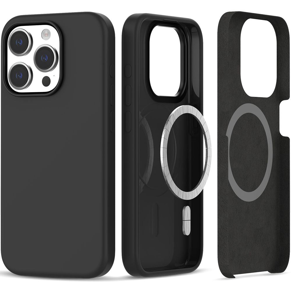 Tech - Protect iPhone 15 Pro Max Silicone Magsafe Θήκη Σιλικόνης TPU - Black