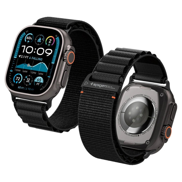 Spigen Λουράκι Apple Watch 8/9/10/11 - SE (1/2/3) - Ultra (1/2/3) – 44/45/46/49mm - WBF1 - Black