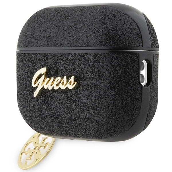 Guess AirPods Pro 2 PU Θήκη - Glitter Flake 4G Charm - Black