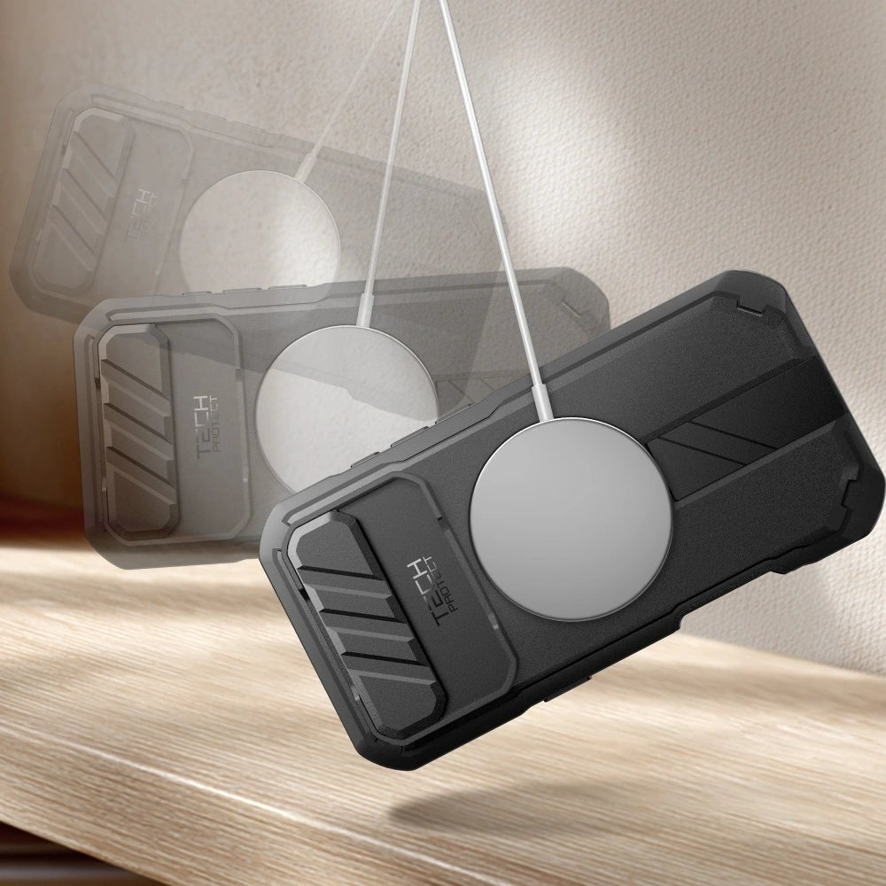 Tech - Protect iPhone Air - Kevlar MagSafe - Σκληρή Θήκη με Προστασία για την Οθόνη / την Κάμερα και Stand - Black