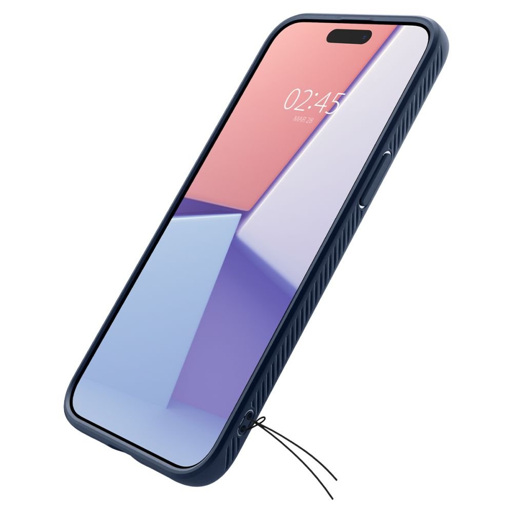 Spigen iPhone 15 Pro Liquid Air Θήκη Σιλικόνης - Navy Blue