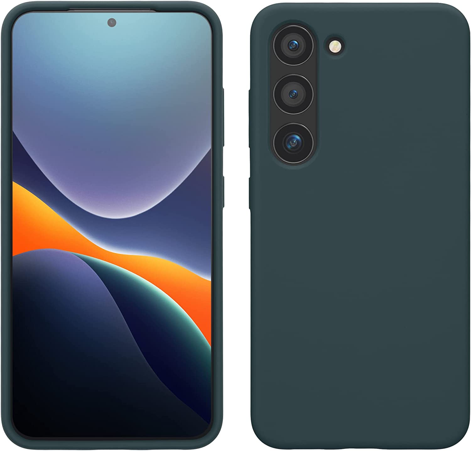 KW Samsung Galaxy S23 Θήκη Σιλικόνης Rubberized TPU - Dark Slate - 60273.202