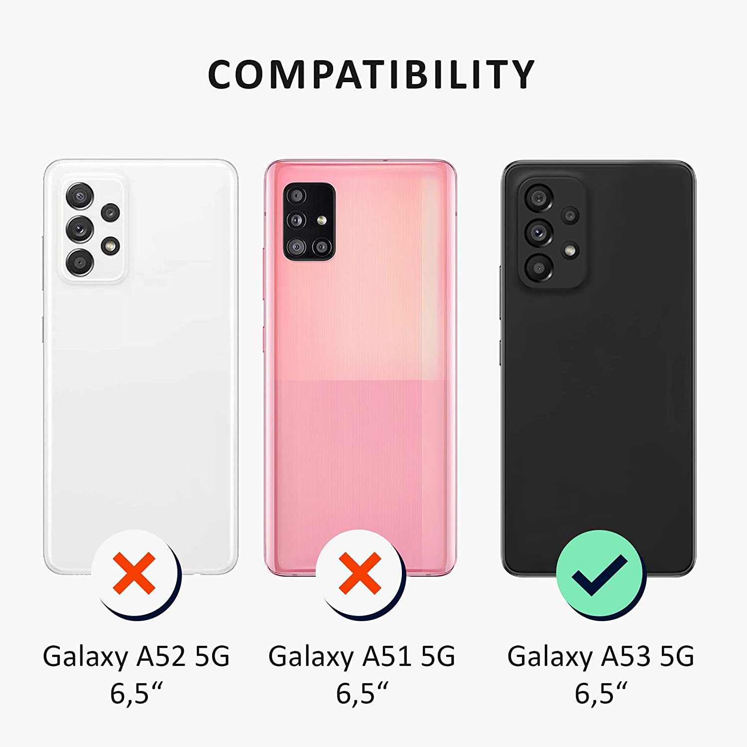 Kalibri Samsung Galaxy A53 5G Θήκη από Συνθετικό Δέρμα με Υποδοχή για Κάρτα - Grey / Light Grey - 59489.22