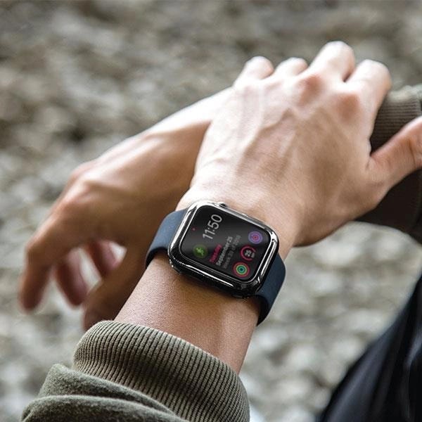 Uniq Θήκη Apple Watch 4 / 5 / 6 / SE / SE 2 44 mm Garde Hybrid 360 - Smoked Grey