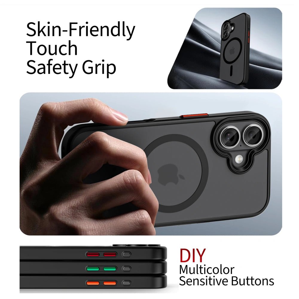 Tech - Protect iPhone 17 - MagMat XT 4 - Set - Σκληρή Θήκη με Πλαίσιο Σιλικόνης και MagSafe - Ημιδιάφανη / Matte Black