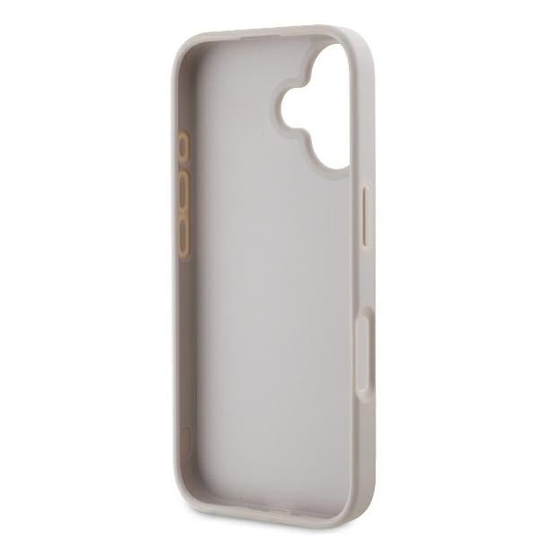 Guess iPhone 16 Plus - 4G Classic - Σκληρή Θήκη με Επένδυση Συνθετικού Δέρματος - Pink - GUHCP16MG4GFPI