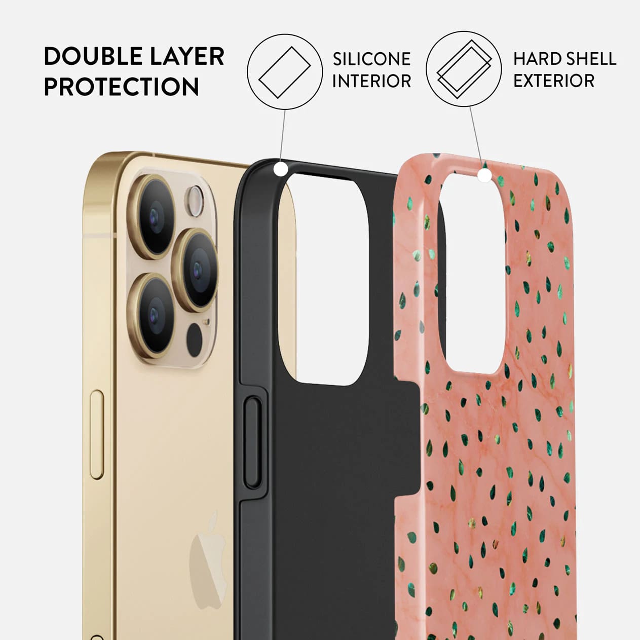 Burga iPhone 13 Pro Fashion Tough Σκληρή Θήκη - Watermelon Shake