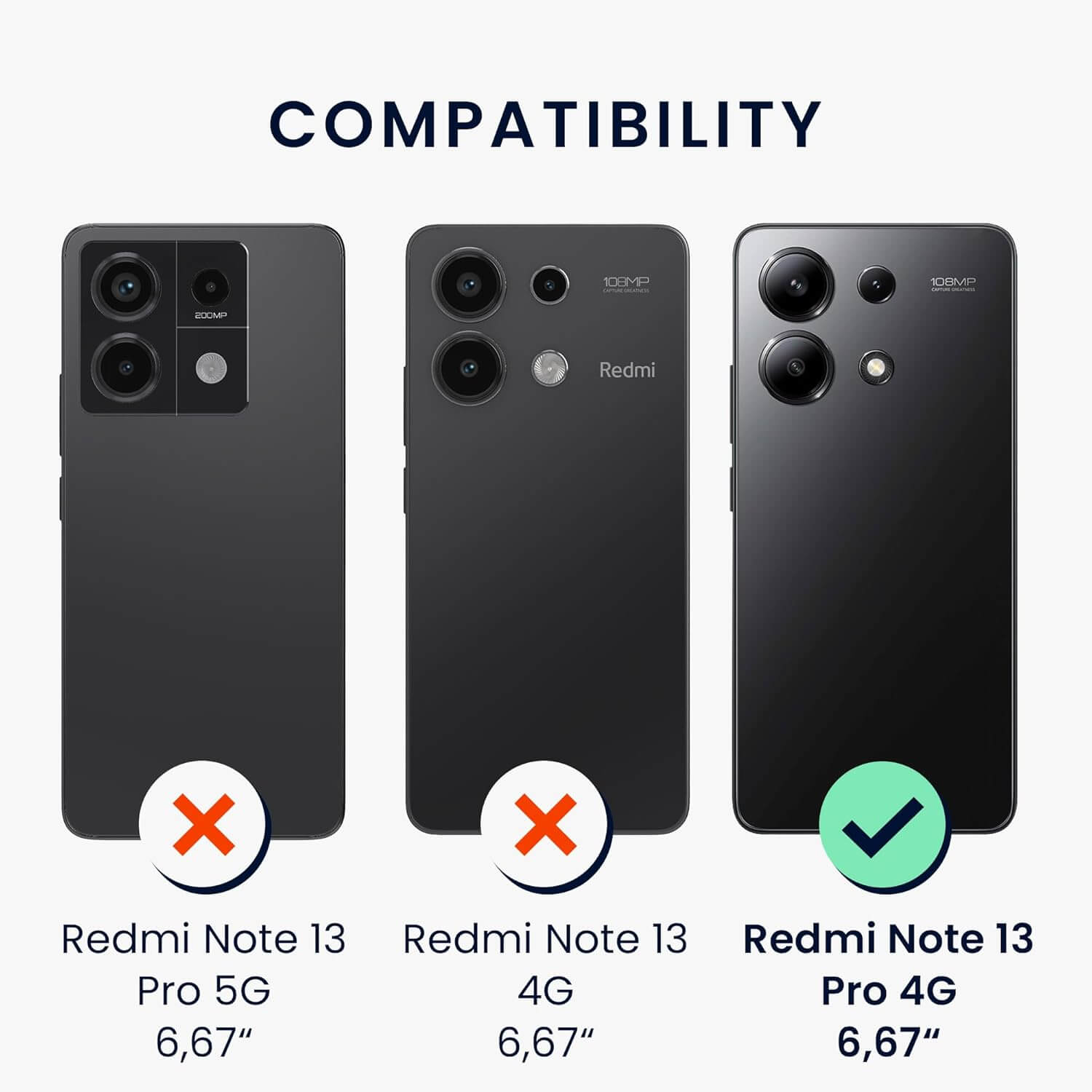 KW Xiaomi Redmi Note 13 Pro 4G Θήκη Σιλικόνης TPU με Λουράκι - Cream
