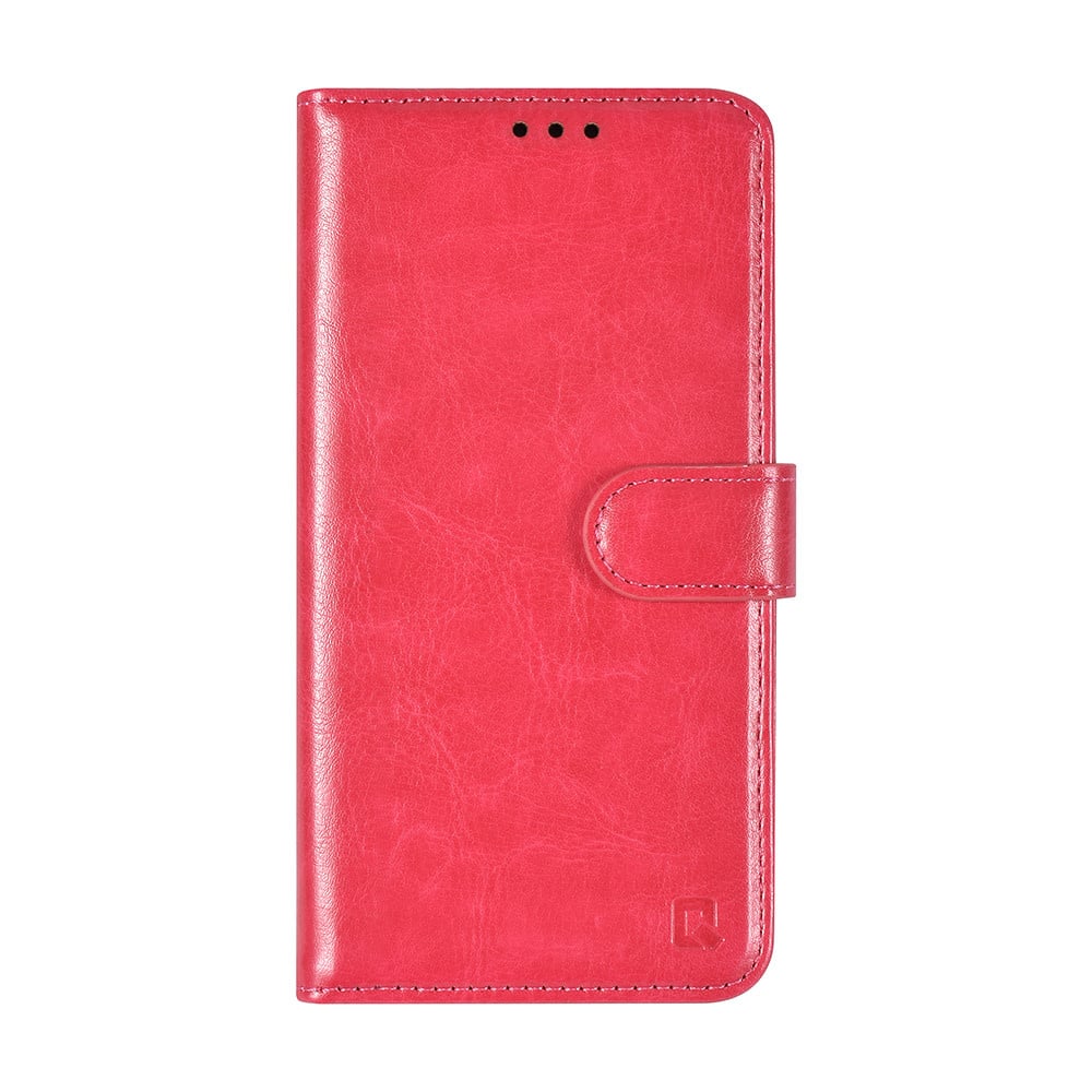 Tuniq iPhone 16 - Θήκη Πορτοφόλι Stand από Δερματίνη - Hot Pink