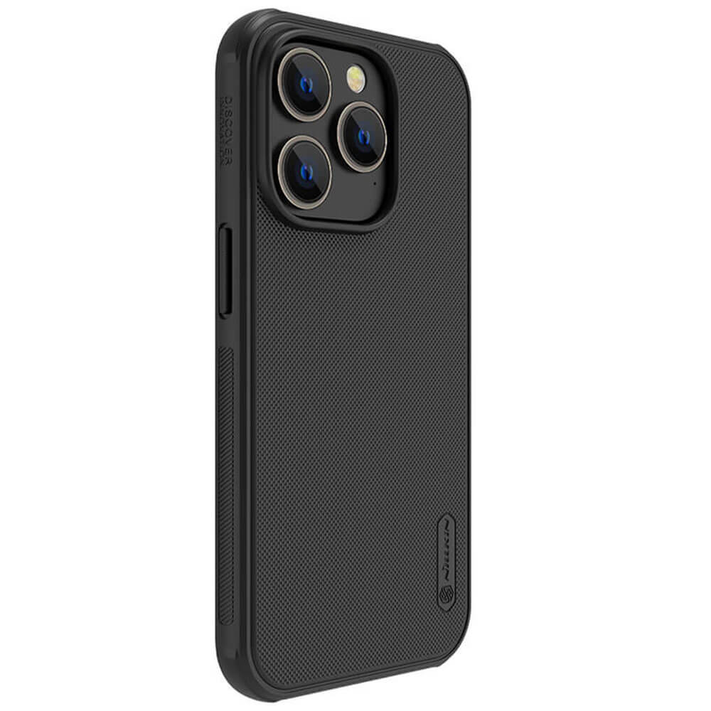 Nillkin iPhone 14 Pro Max Super Frosted Shield Pro Σκληρή Θήκη με Πλαίσιο Σιλικόνης - Black