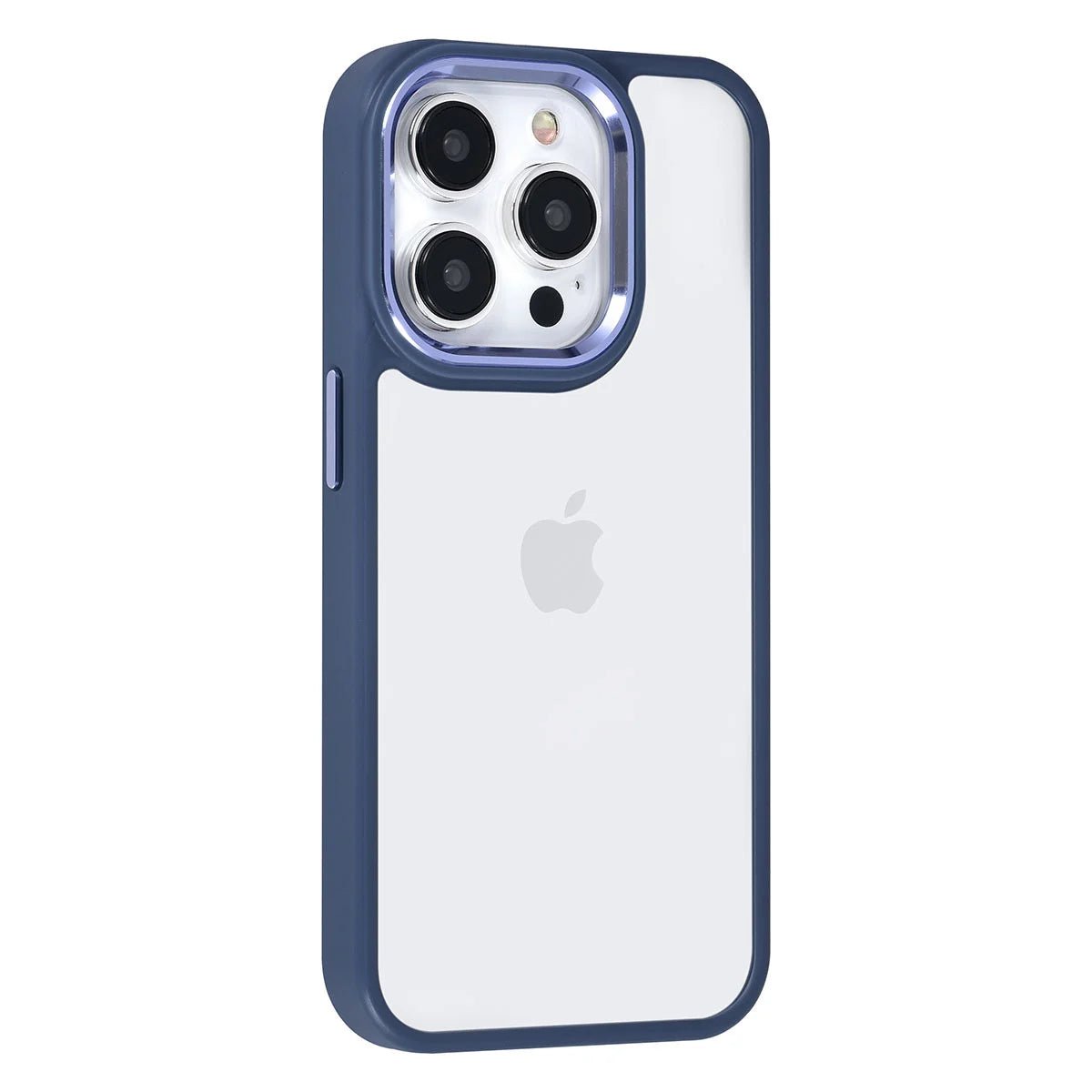 Tuniq iPhone 15 Pro - Σκληρή Θήκη με Πλαίσιο Σιλικόνης - Μπλε / Διάφανο