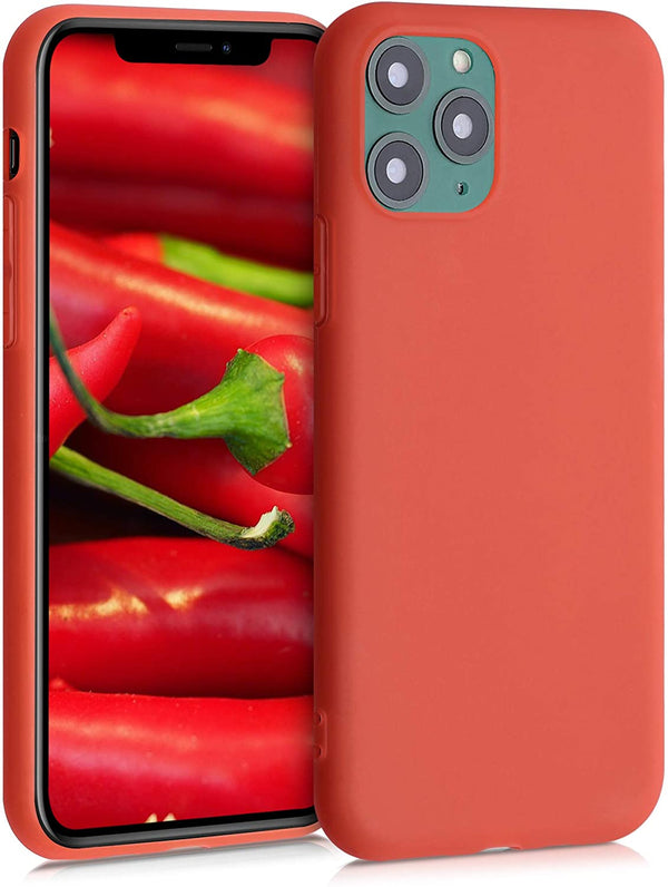 KW iPhone 11 Pro Θήκη Σιλικόνης TPU - Neon Red - 49781.111