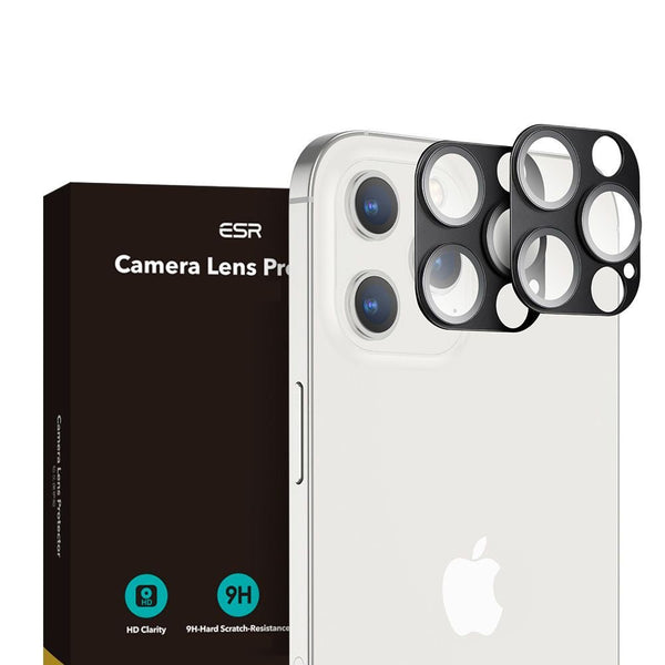 ESR iPhone 12 Pro Camera Lens Αντιχαρακτικό Γυαλί για την Κάμερα - 2 Τεμάχια - Black
