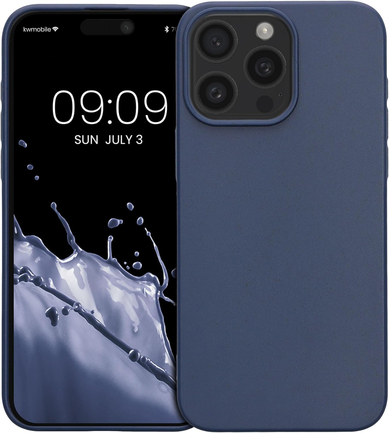 Kalibri iPhone 15 Pro Max Θήκη Σιλικόνης TPU με Ανακυκλώσιμο και Βιοδιασπώμενο Υλικό - Dark Blue
