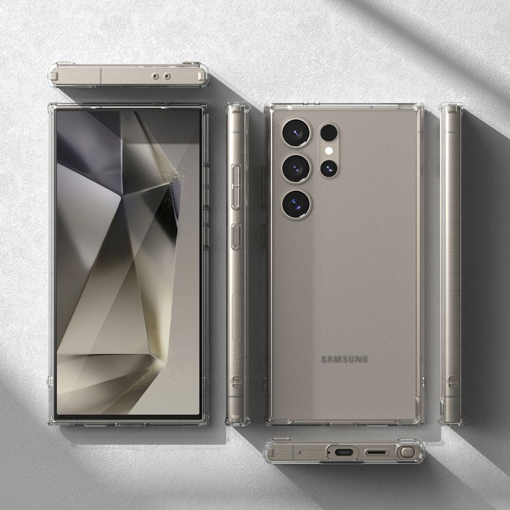 Ringke Samsung Galaxy S24 Ultra Fusion Σκληρή Θήκη με Πλαίσιο Σιλικόνης - Ματ Διάφανη