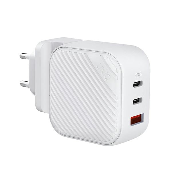 Uniq Verge Pro 66W GaN Οικιακός Φορτιστής Γρήγορης Φόρτισης Type - C - Cloud White