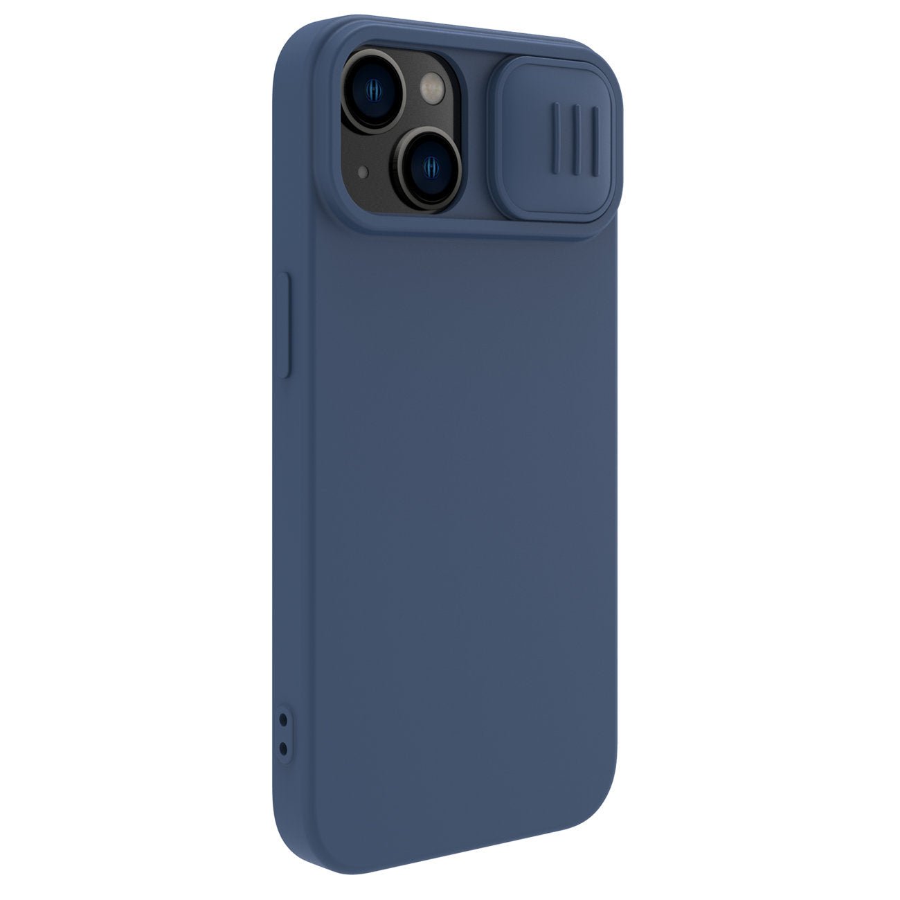Nillkin iPhone 15 CamShield Silky Θήκη Σιλικόνης με Κάλυμμα για την Κάμερα - Dark Blue