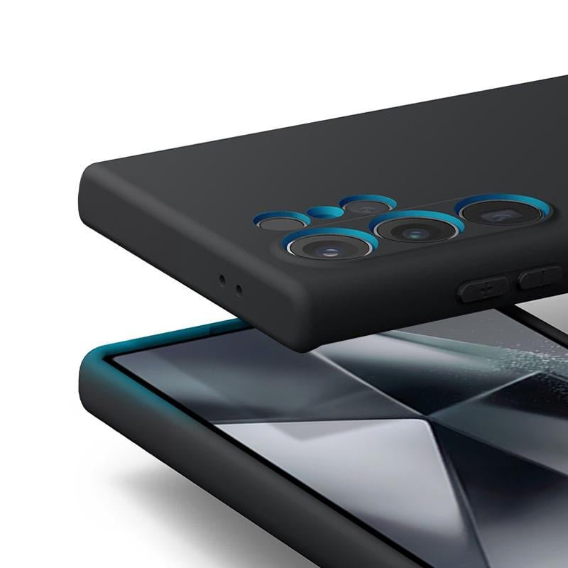 Crong Samsung Galaxy S24 Ultra Cover Θήκη Σιλικόνης - Black