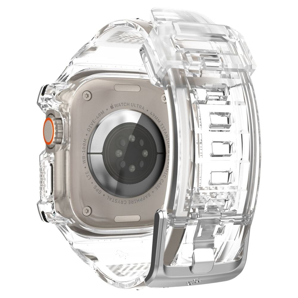 Spigen Λουράκι Apple Watch Ultra (1/2/3) - 49mm Rugged Armor Pro - Διάφανο