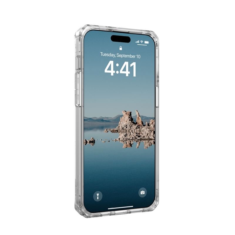 UAG iPhone 15 Pro Max Plyo Series Θήκη Υψηλής Προστασίας με MagSafe - Ice / Silver - Διάφανη