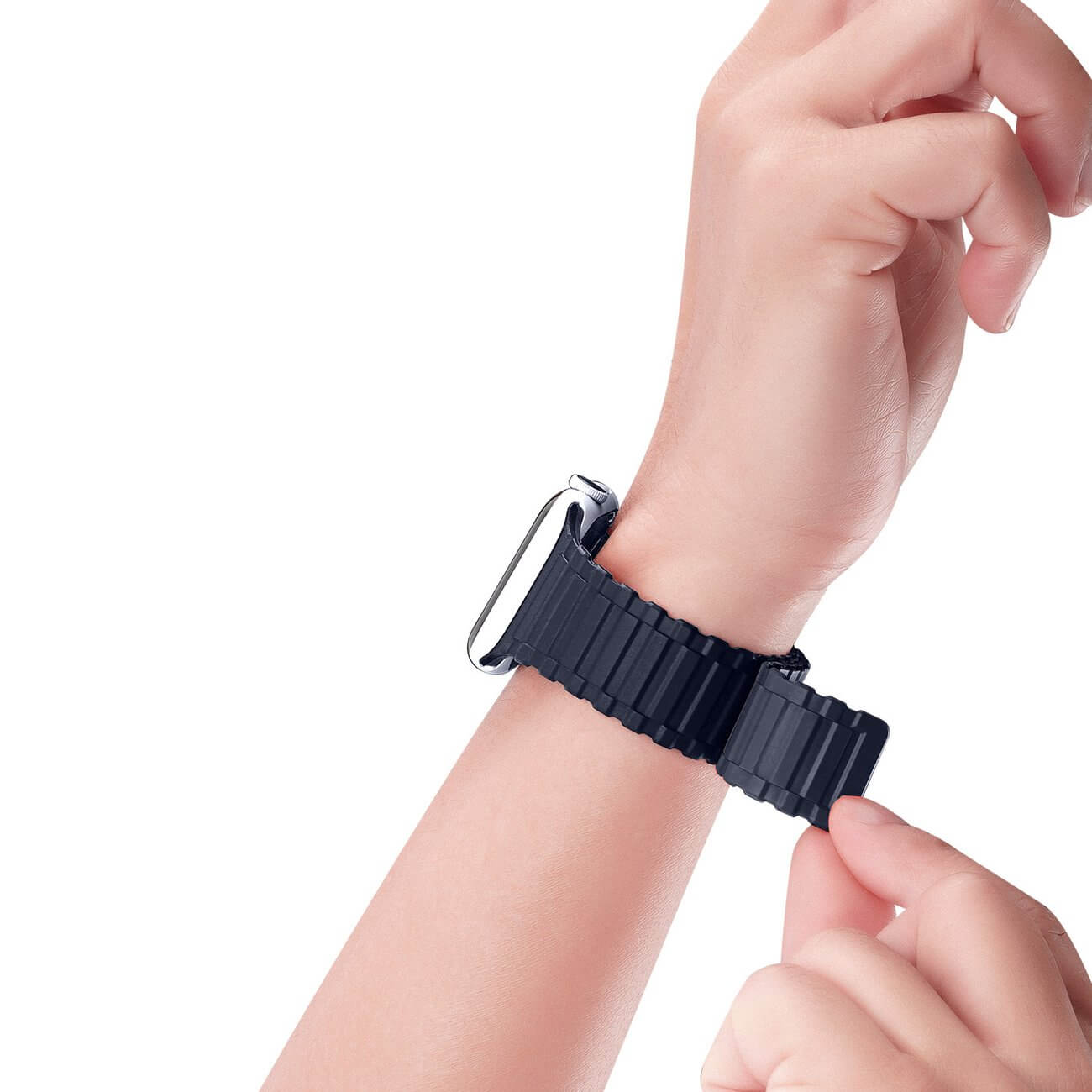 Dux Ducis Λουράκι Apple Watch 2 / 3 / 4 / 5 / 6 / 7 / 8 / 9 / SE / ULTRA 1 / ULTRA 2 - 42 / 44 / 45 / 49 mm Armor Silicone MagneticΜαγνητικό Σιλικόνης - Blue
