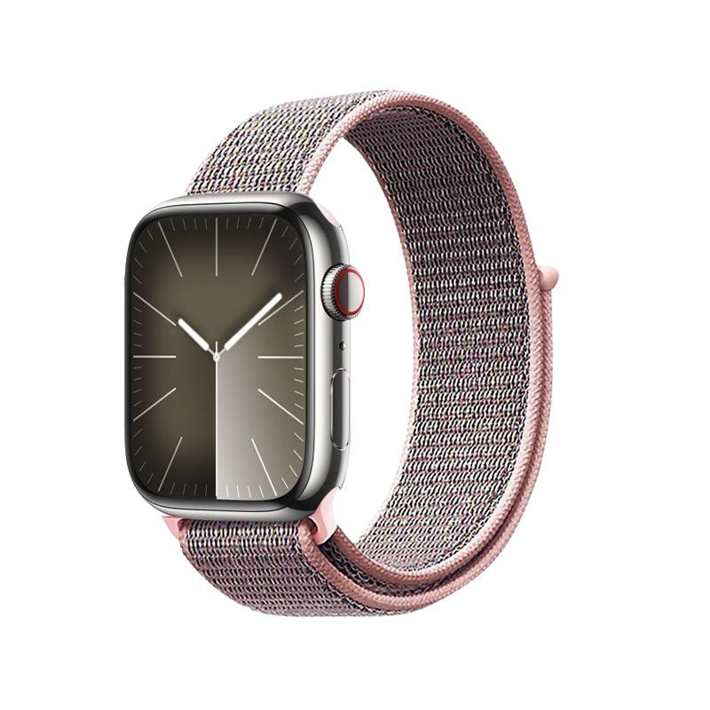 Crong Λουράκι Apple Watch 2/3/4/5/6/7/8/9/10/11 - SE (1/2/3) - 38/40/41/42mm από Νάιλον - Nylon - Light Pink
