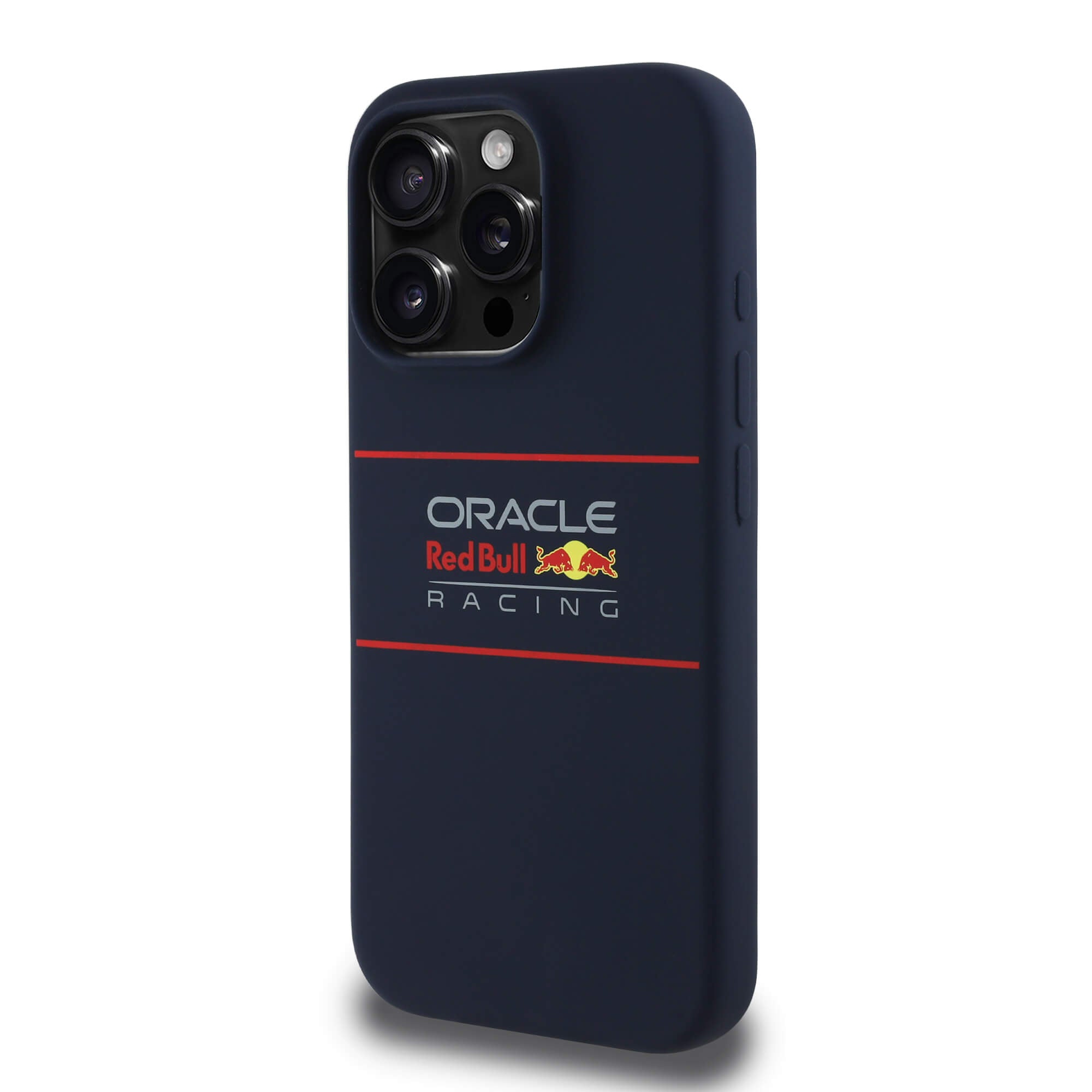 Red Bull iPhone 15 Pro Max - Silicone Horizontal Logo - MagSafe Σκληρή Θήκη με Πλαίσιο Σιλικόνης - Navy - RBHMP15X24SIHSRV