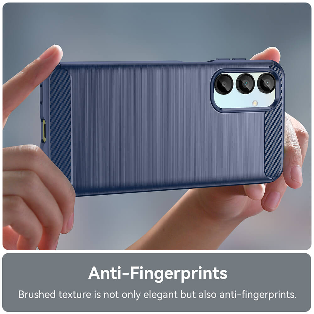 Techsuit Samsung Galaxy A16 4G / A16 5G Carbon Silicone Θήκη Σιλικόνης TPU - Blue