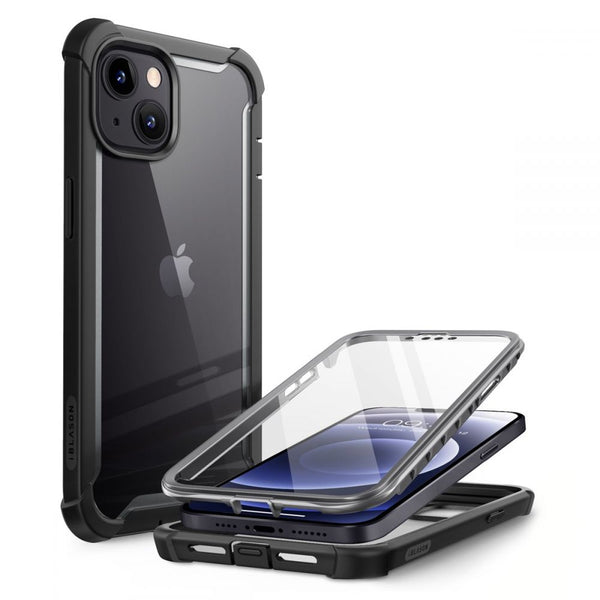 i - Blason iPhone 13 / iPhone 14 Ares Σκληρή Θήκη με Πλαίσιο Σιλικόνης και Προστασία Οθόνης - Black