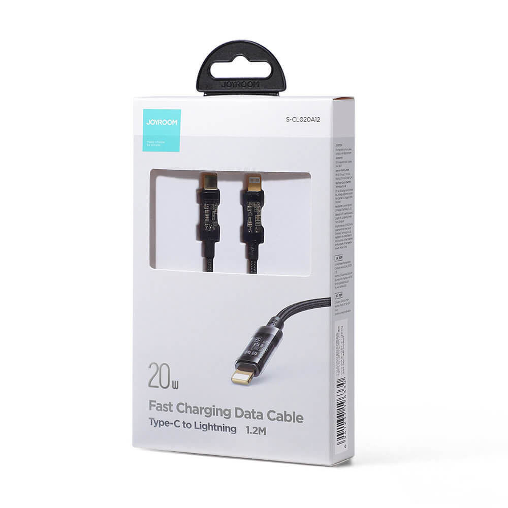 Joyroom S - CL020A12 PD 20W - Καλώδιο Δεδομένων και Φόρτισης Type - C to Lightning 1.2M - Black