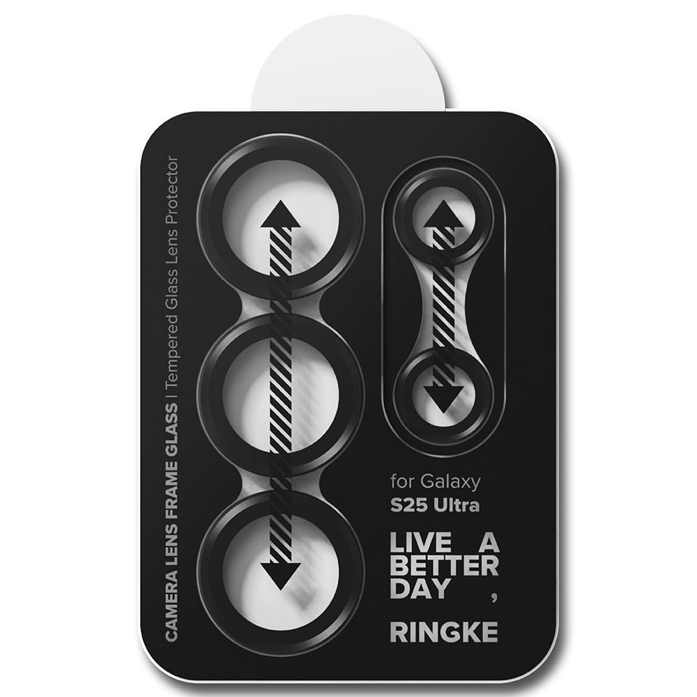 Ringke Samsung Galaxy S25 Ultra Lens Frame Glass Αντιχαρακτικό Γυαλί για την Κάμερα - 2 Τεμάχια - Black
