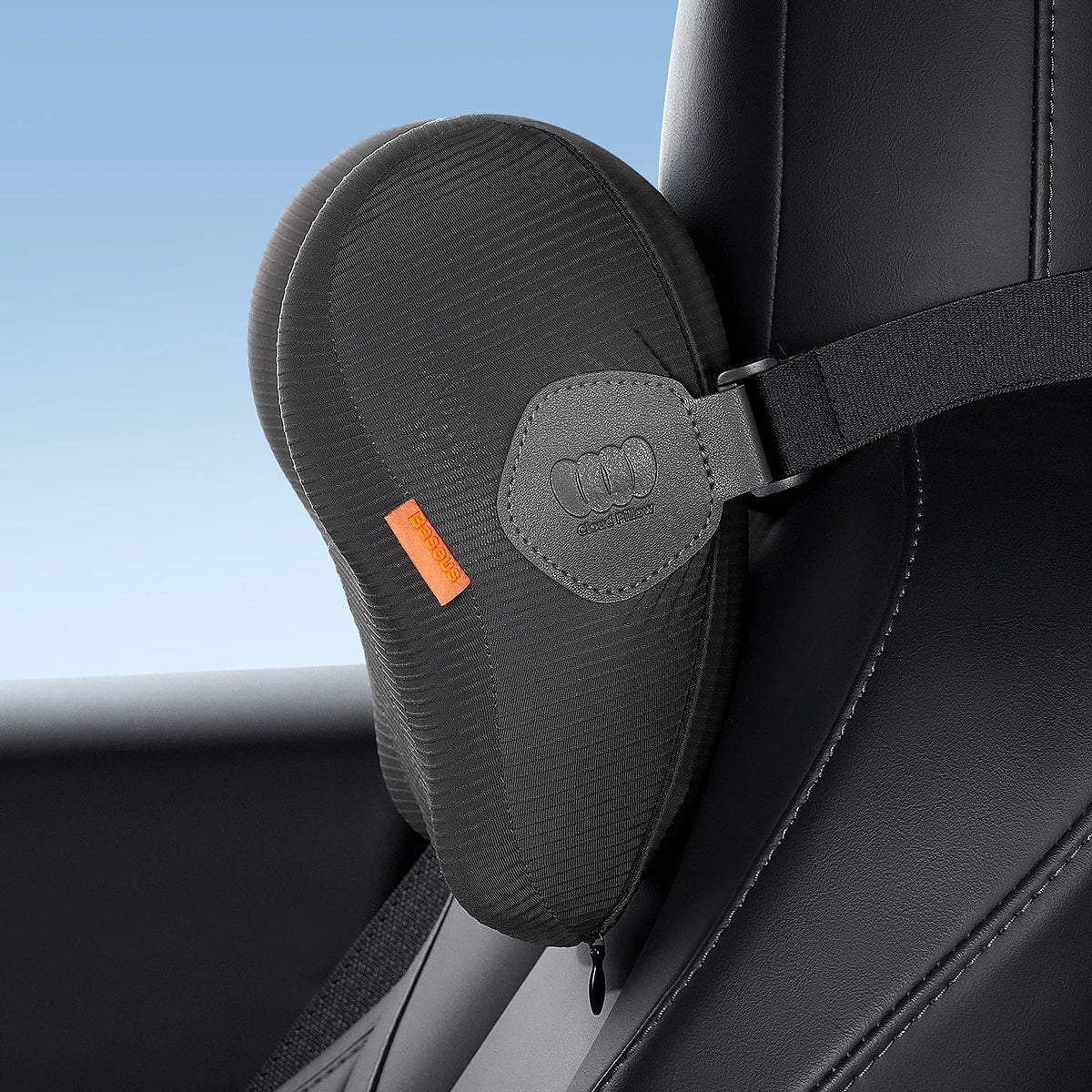 Baseus ComfortRide Μαξιλάρι Στήριξης Κεφαλιού για το Αυτοκίνητο - Black - BS - CN004