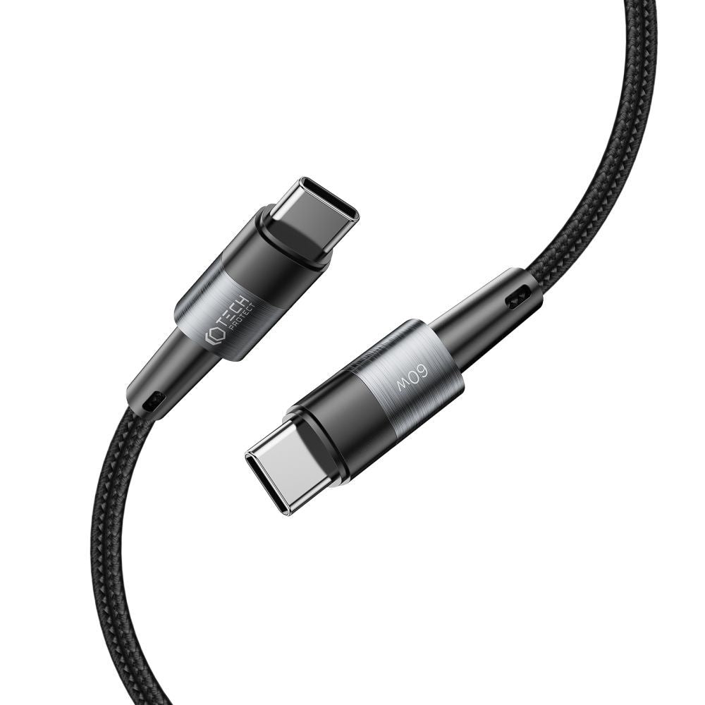 Tech - Protect UltraBoost PD 60W 3A - Καλώδιο Δεδομένων και Φόρτισης Type - C to Type - C - 3m - Grey