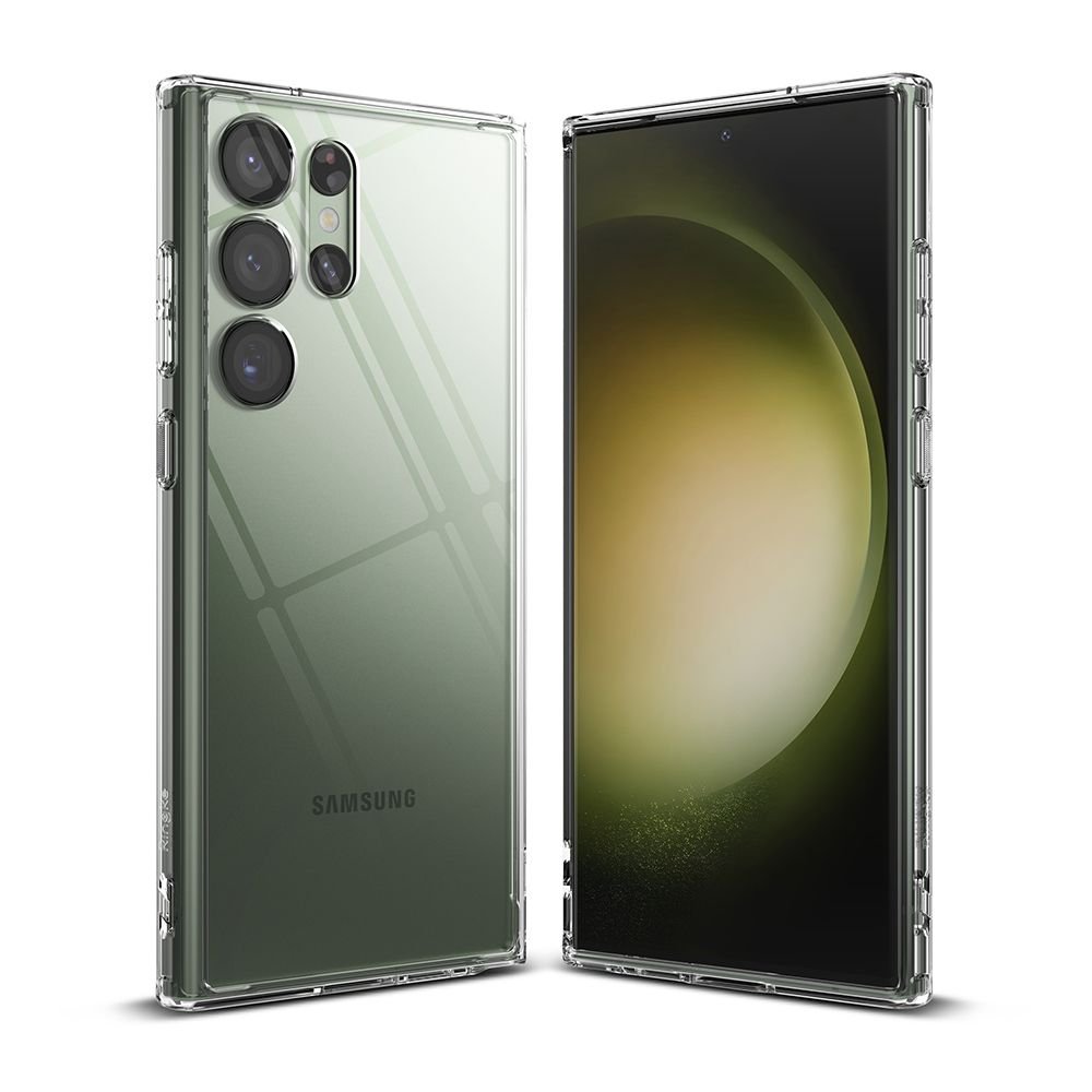 Ringke Samsung Galaxy S23 Ultra Fusion Σκληρή Θήκη με Πλαίσιο Σιλικόνης - Διάφανη