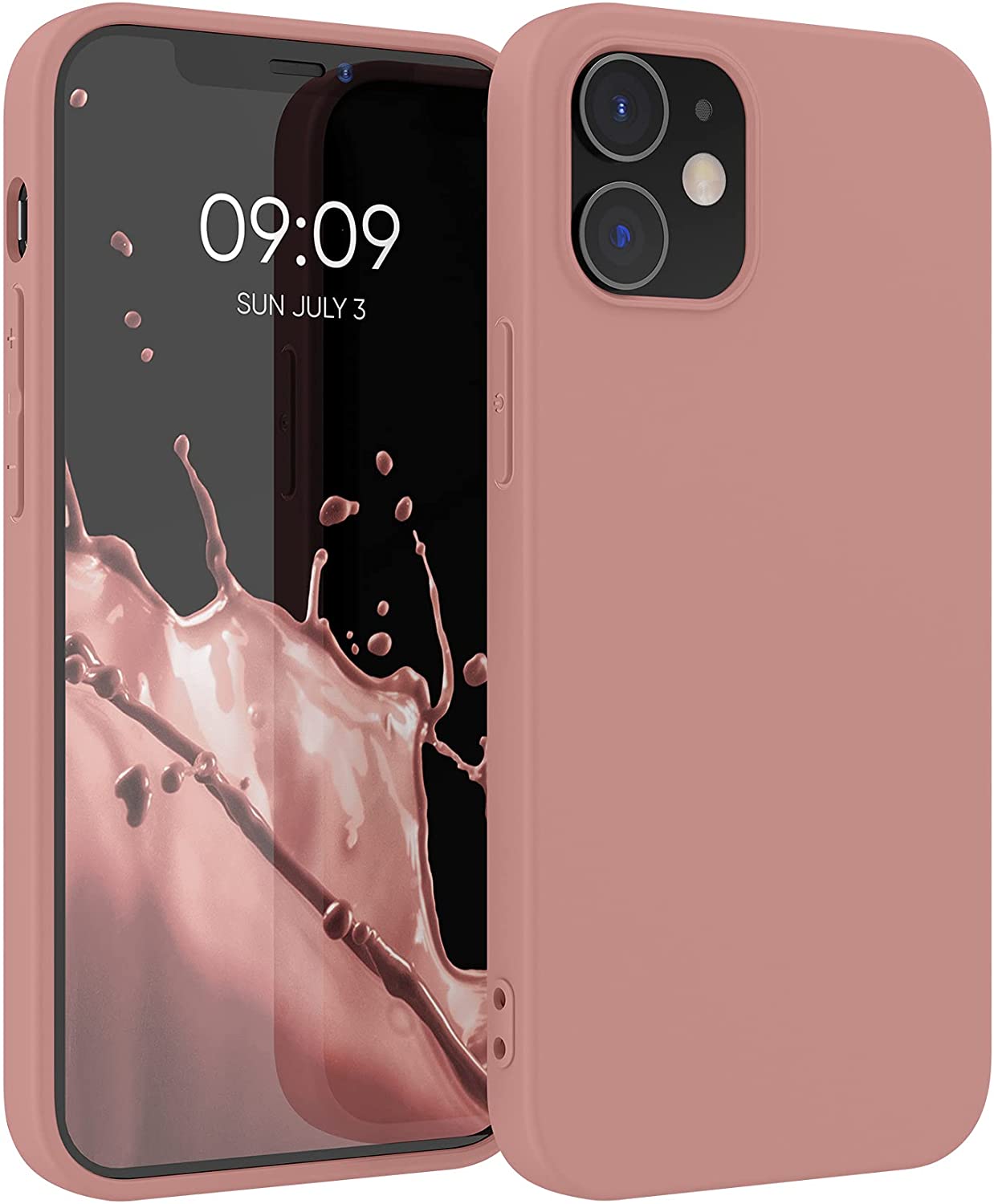 KW iPhone 12 / iPhone 12 Pro Θήκη Σιλικόνης TPU - Rose Tan - 53938.193