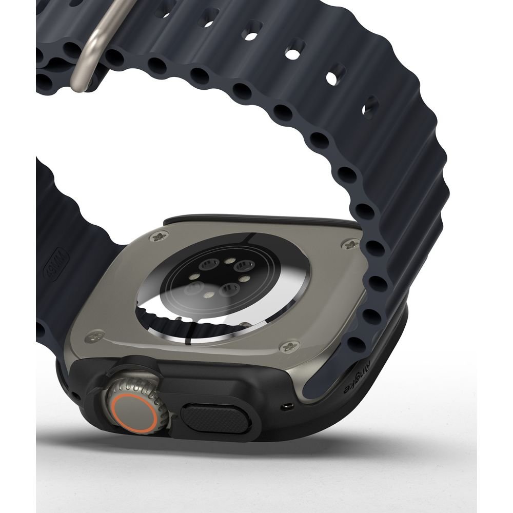 Ringke Θήκη Apple Watch Ultra (1/2/3) - 49mm Slim - 2 Τεμάχια - Διάφανο - Matte Black