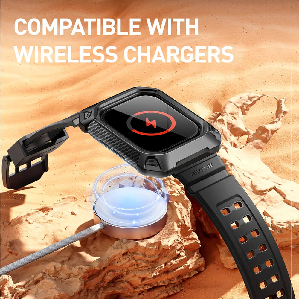 Supcase Λουράκι Apple Watch 10/11 - 46mm Unicorn Beetle Pro Λουράκι με Θήκη Προστασίας - Black