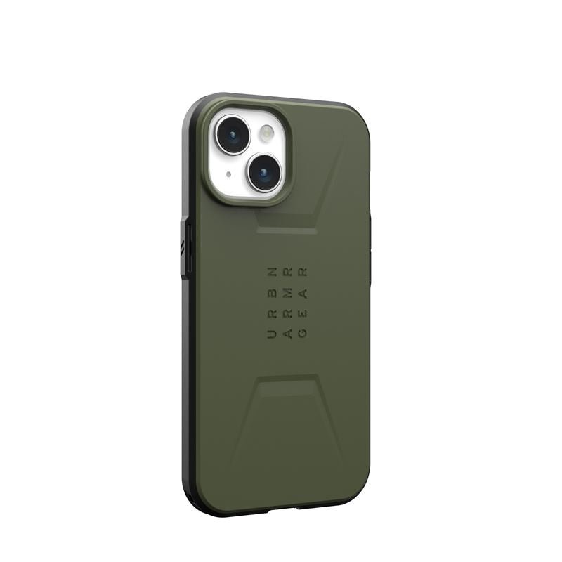UAG iPhone 15 Civilian MagSafe Σκληρή Θήκη με MagSafe - Olive Drab