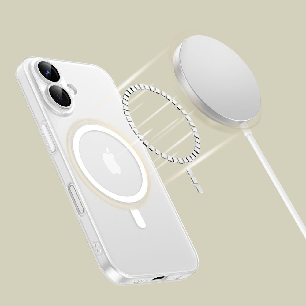 Tech - Protect iPhone 15 Pro MagSlim - Σκληρή Θήκη με MagSafe - Matte / White
