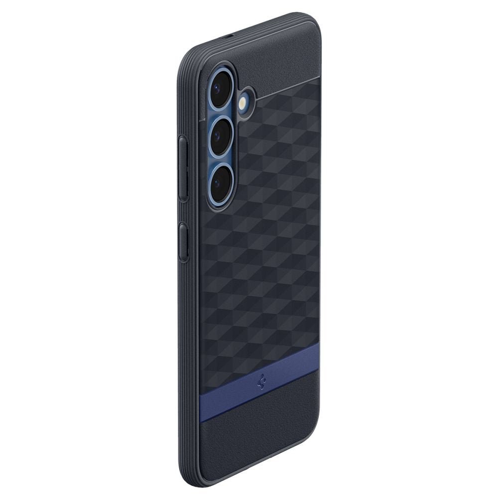 Spigen Samsung Galaxy S25 Plus - Parallax Mag Θήκη Σιλικόνης με Σκληρό Πλαίσιο και MagSafe - Navy Violet