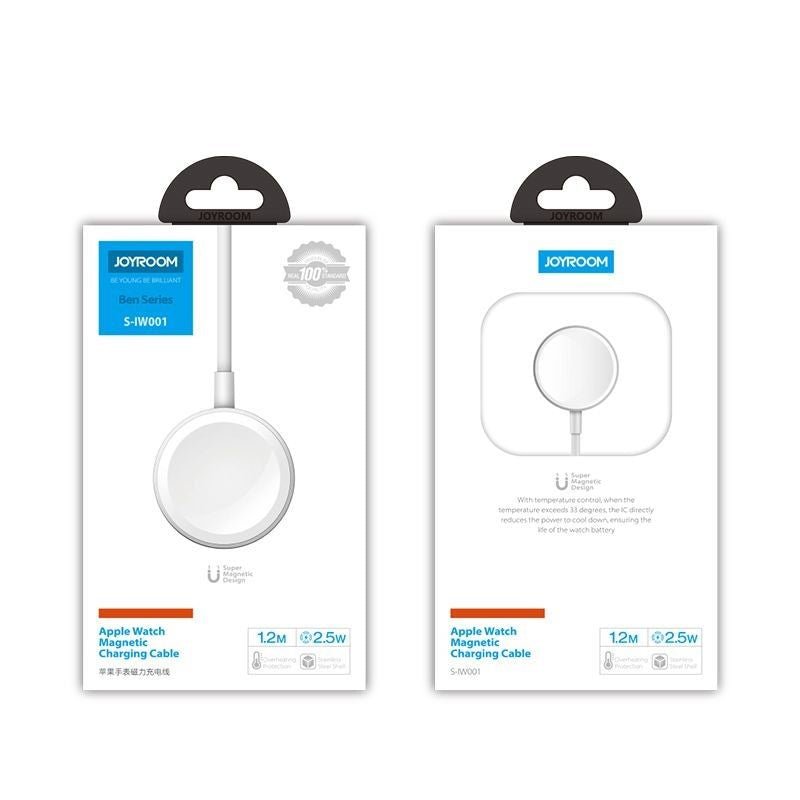 Joyroom Καλώδιο με Μαγνητική Βάση Φόρτισης για Apple Watch - 1.2m - White - S - IW001S